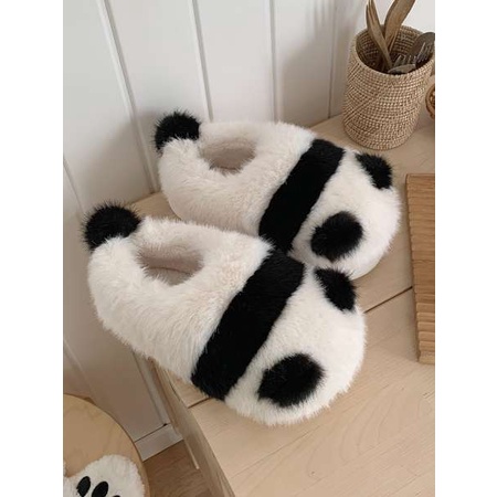 Dép Bông Đi Trong Nhà Chống Trượt Hình Gấu Trúc Dễ Thương Cho Nữ