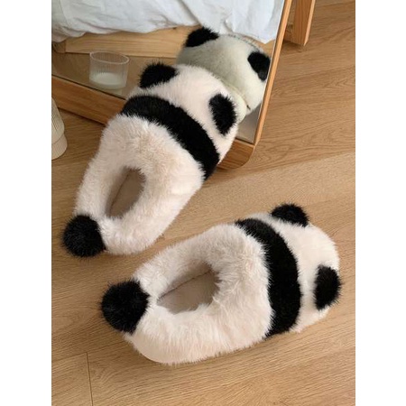 Dép Bông Đi Trong Nhà Chống Trượt Hình Gấu Trúc Dễ Thương Cho Nữ