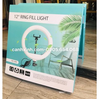 Đèn livestream size 33cm kèm chân 2m1 siêu sáng - hỗ trợ chụp ảnh, makeup...