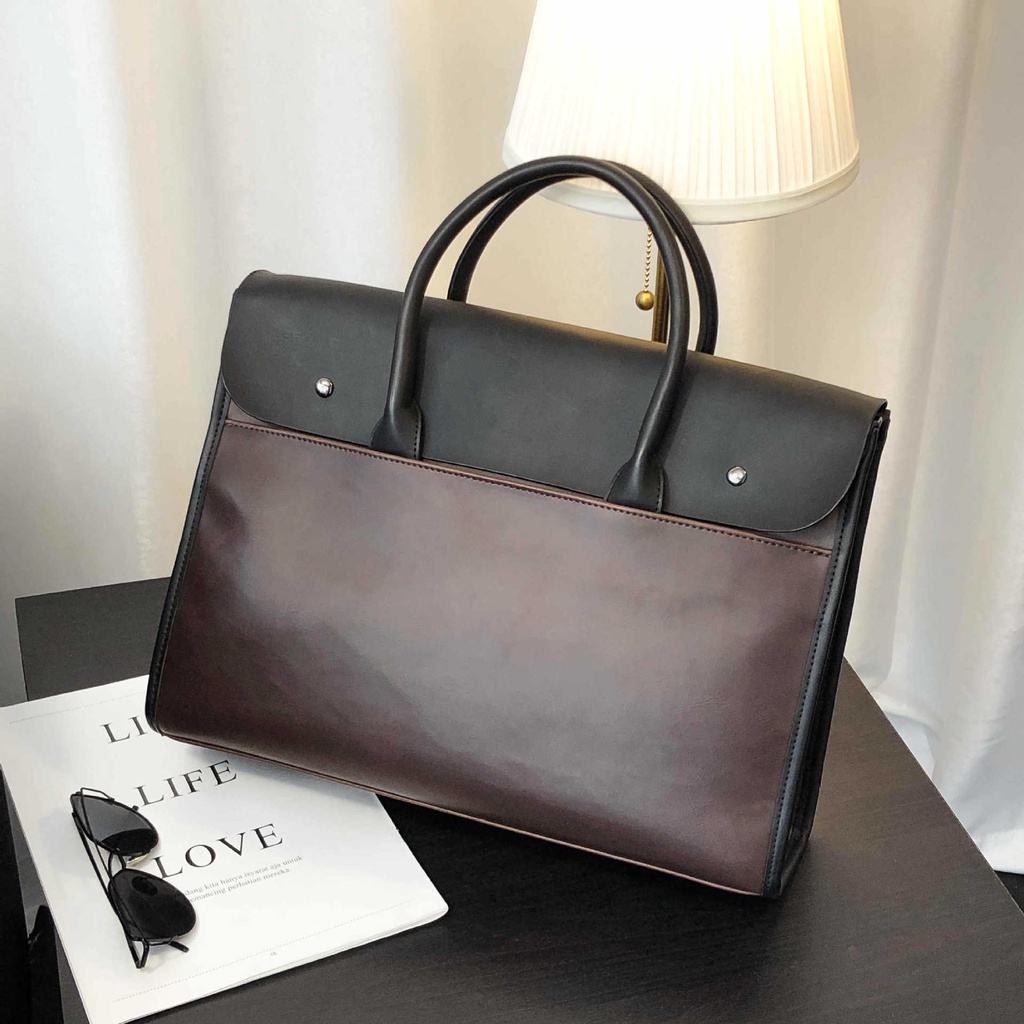 Cặp Tài Liệu Nam Mới Túi Xách Ngang Túi Da Pu đi Công Tác Túi đeo Vai Túi đựng Hồ Sơ Túi đựng Máy Tính Túi đeo Chéo Nam