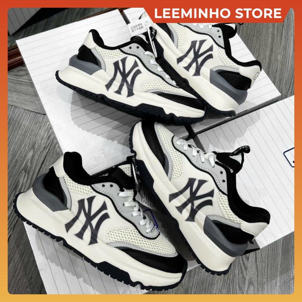 Giày thể thao MLB Bigball Chunky Lite Sd 2023 Full Bill Box , Giày sneaker nam nữ Chunky Runner Đen trắng Leeminho Shop