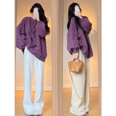 Áo Sweater Thiết Kế Mới Dày Dặn Thời Trang Dành Cho Nữ