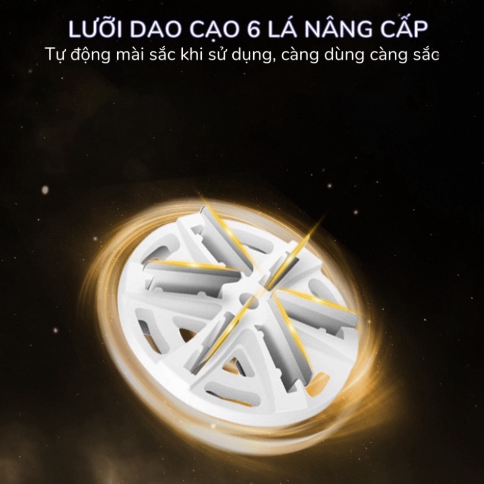 Máy Cạo Râu Mini Bỏ Túi Du Lịch Sạc Pin SHK-888 Chống Nước IPX7 6 Lưỡi Dao Kẹp Sạc Nhanh Bảo Hành 12 Tháng HOT HOT