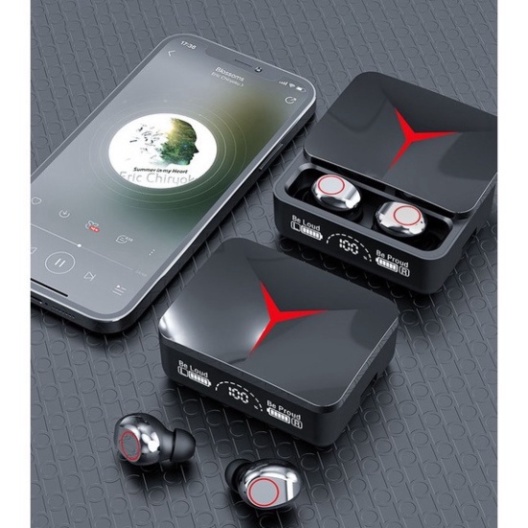 Tai Nghe Bluetooth Gaming M90 Pro Thiết Kế Mới Ngăn Sạc Trượt Chip Bluetooth 5.3 HOT HOT