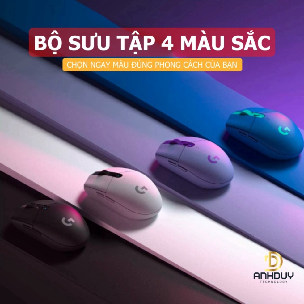 Chuột không dây Logitech G304 OEM Gen2 4000 DPI sang trọng tiết kiệm pin phù hơp làm việc văn phòng chơi game new New HO
