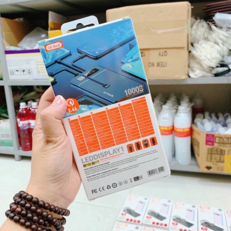 Sạc Dự Phòng AK BANK 10000mAh New HOT HOT