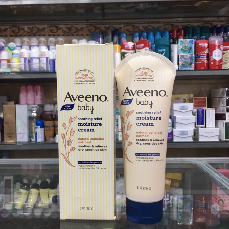 Kem dưỡng ẩm Aveeno Baby Soothing Relief Moistune Cream 227g