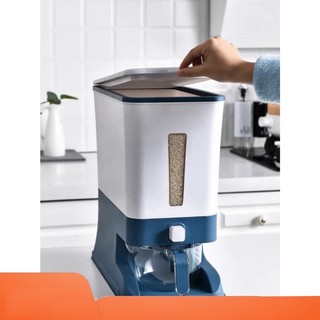 Thùng đựng gạo thông minh, hộp đựng gạo 12kg có nút bấm tiện lợi C1121
