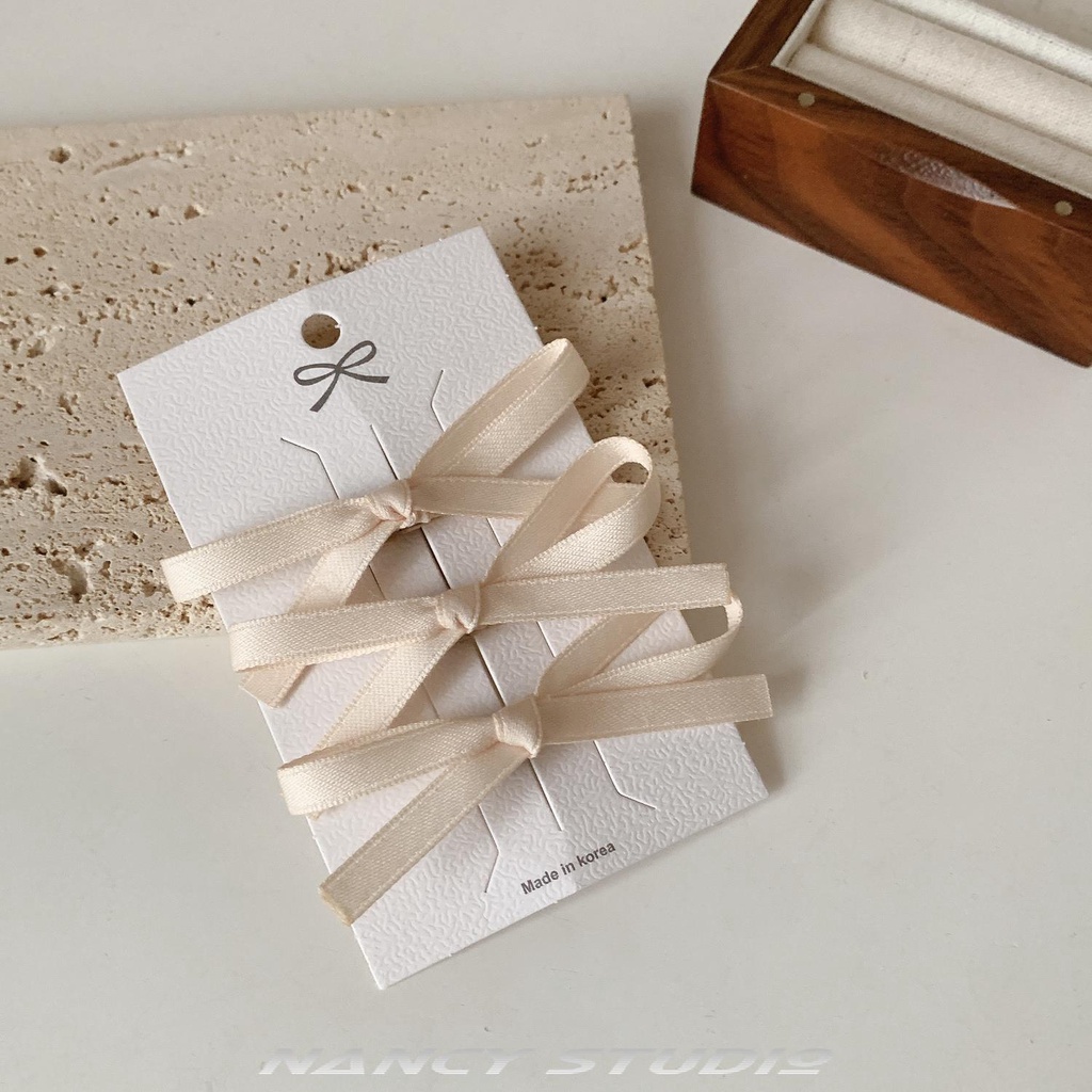 Kẹp Tóc Hình Nơ Phong Cách Pháp Thời Trang Mùa Hè Cho Nữ
