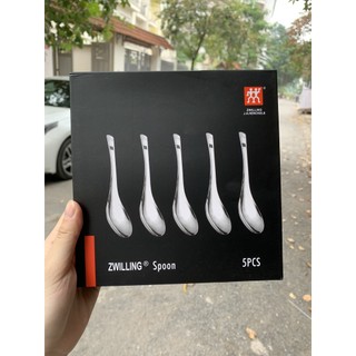 Hộp sét 5 muỗng - thìa ăn cơm phở inox đức zwillzing inox 304 cao cấp 🇩🇪 🇩🇪