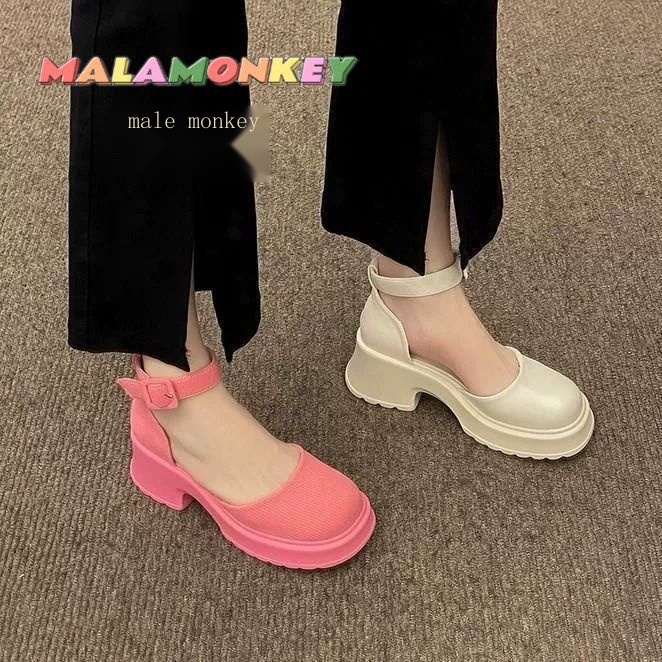 Xăng đan Mary Jane Đế Dày Thời Trang Mùa Hè 2023