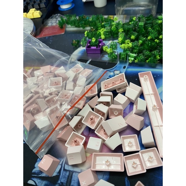 Keycap Za68, M1W, 75 PBT, Nút Bàn Phím Cơ