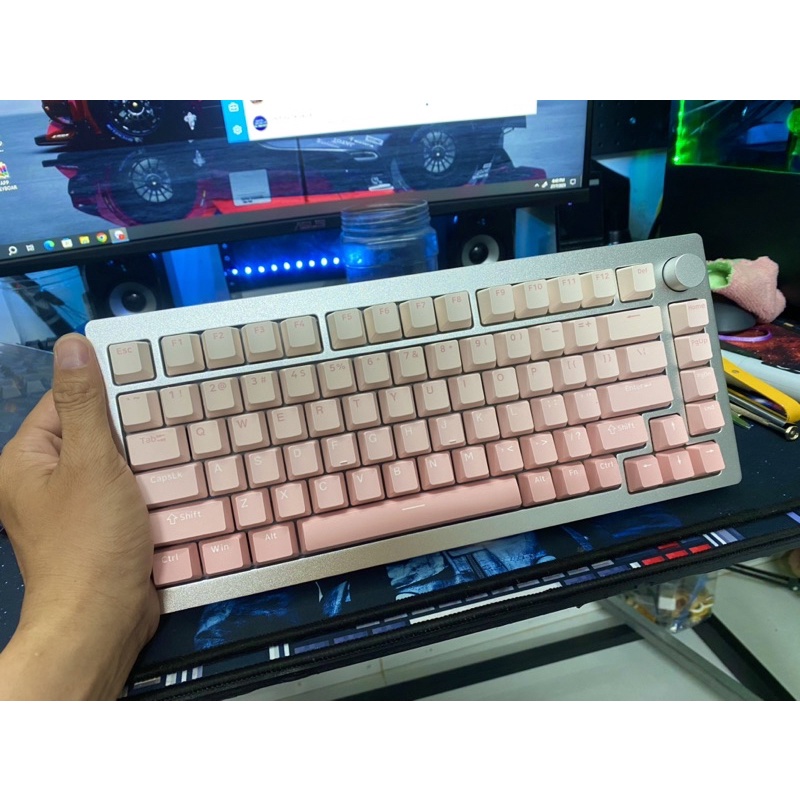 Keycap Za68, M1W, 75 PBT, Nút Bàn Phím Cơ