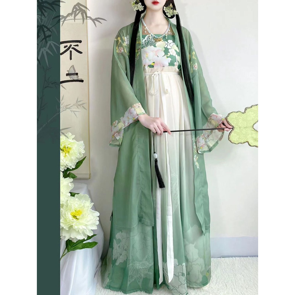 Hàng Có Sẵn!Taoruo Chunfeng  Váy Hán Phục Thủ Công Myrobalan Với Tay Áo Lớn