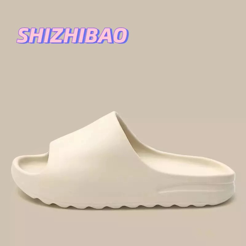 Siêu rẻ Shizhibao Dép Sandal Đế Dày Hở Mũi Gợn Sóng Thời Trang Mới Cho Cặp Đôi xả kho thanh lý