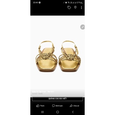 Sandal Zara xuất dư xịn made in Vietnam