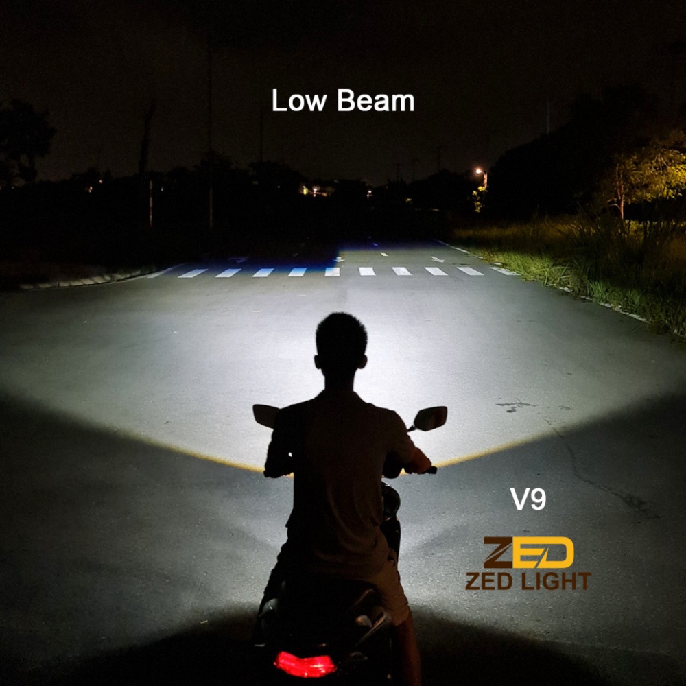 Đèn Pha Bi Cầu V9 Zed Light  60W/H4/12.24V/DC Chống Chói Lắp Zin