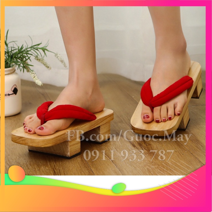 (MENSHOP) (CÓ SẴN) Geta guốc gỗ phong cách nhật bản dành cho nam/nữ shopmen