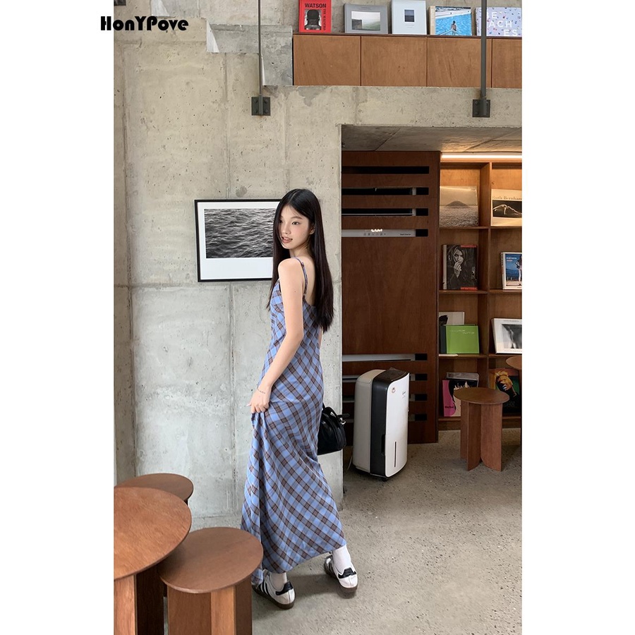 Honypove Đầm Dài Qua Gối Dáng Chữ A Thời Trang Mùa Hè 2023 Phong Cách Mới Cho Nữ