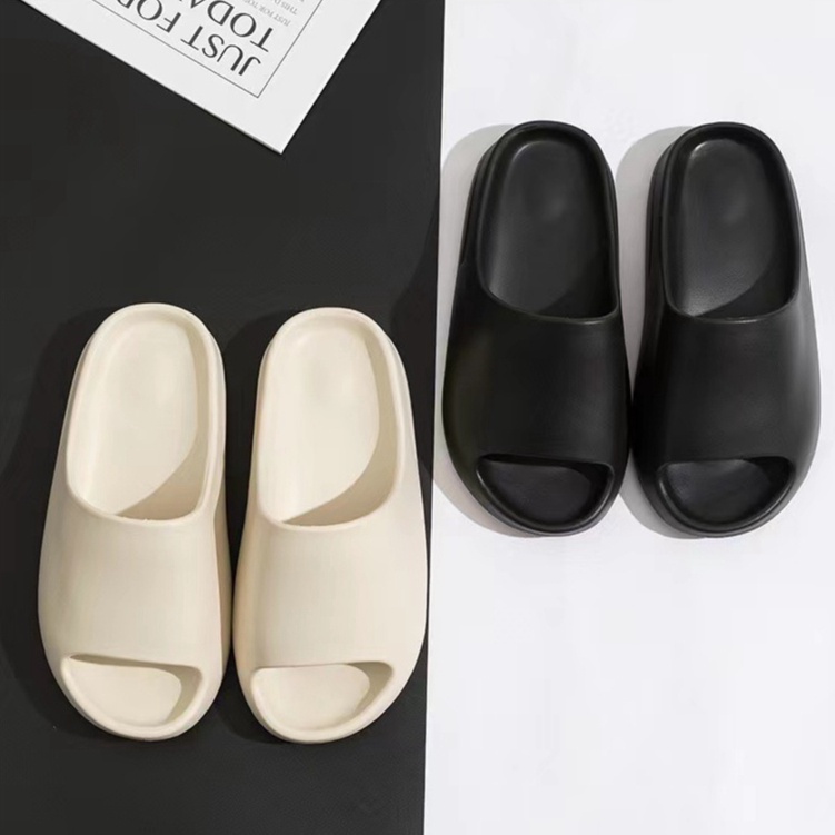 Shizhibao Dép Sandal Đế Dày Hở Mũi Gợn Sóng Thời Trang Mới Cho Cặp Đôi shopmen