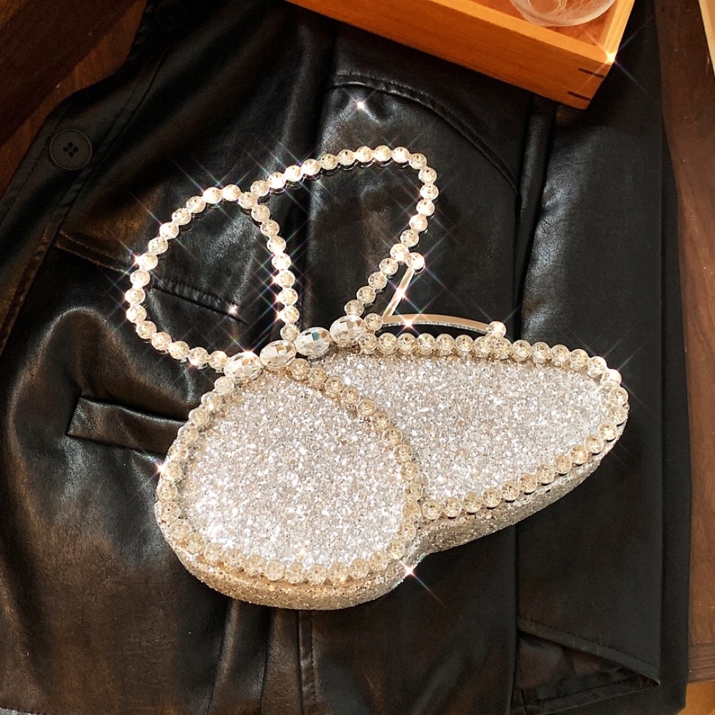 Ví Cầm Tay Đính Đá Hình Bướm Xinh Xắn Thời Trang Cho Nữ