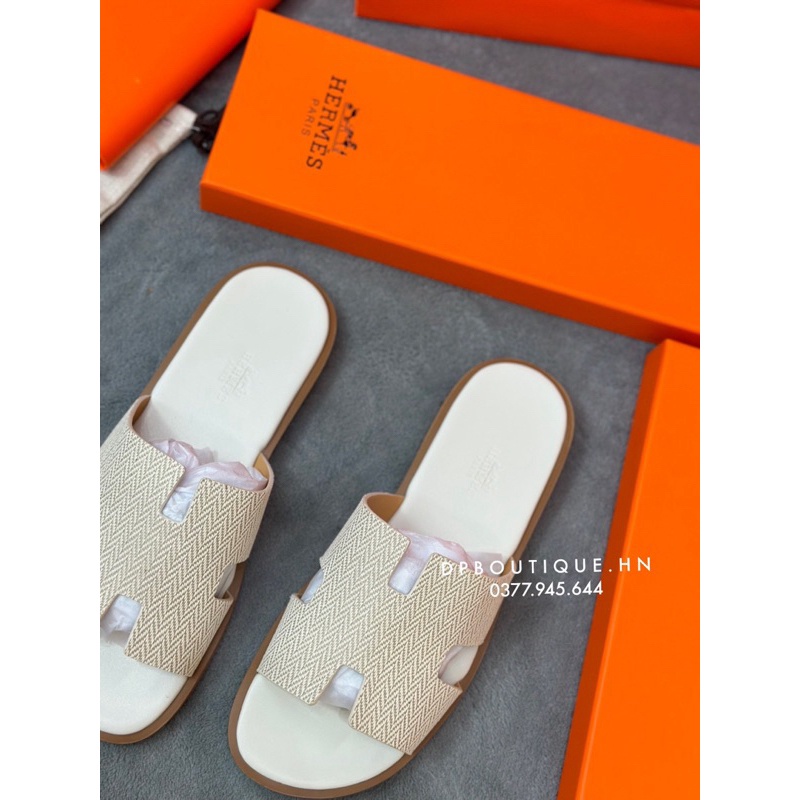 - Dép H.ermes Form Like A.uth Màu Kem Cao Cấp, Dép HM shopmen