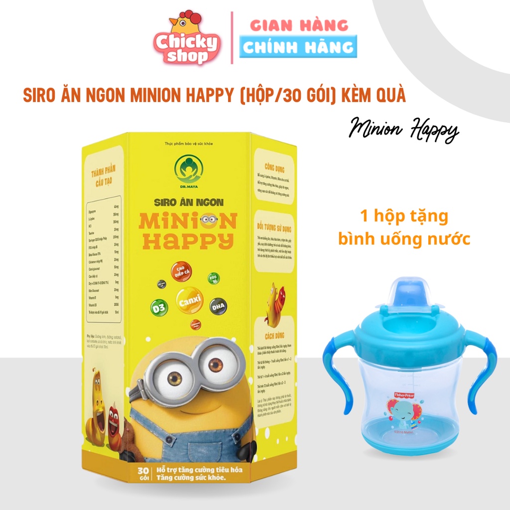 Siro ăn ngon Minion Happy Dr.Maya hỗ trợ cải thiện biếng ăn