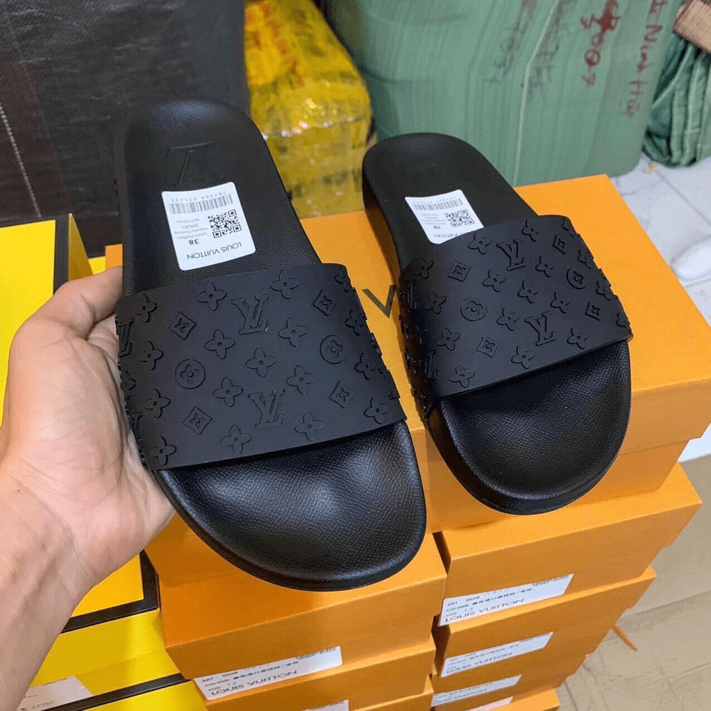 Dép quai ngang LOUI.S VUITTON Unisex nam nữ đế cao su êm chân shopmen