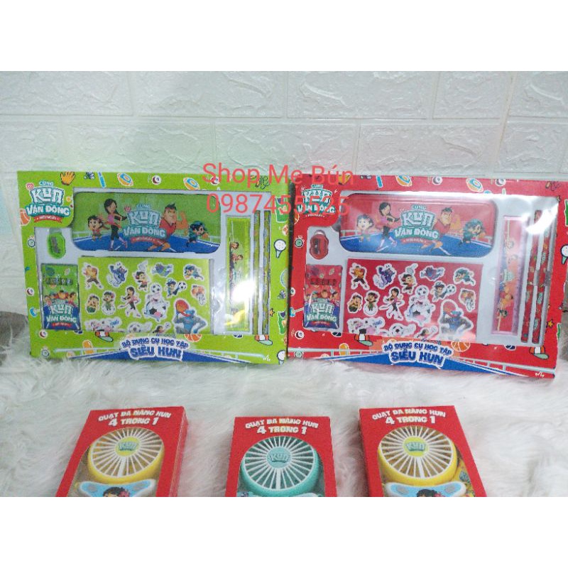 BỘ DỤNG CỤ HỌC TẬP KUN (quà khuyến mại sữa kun)