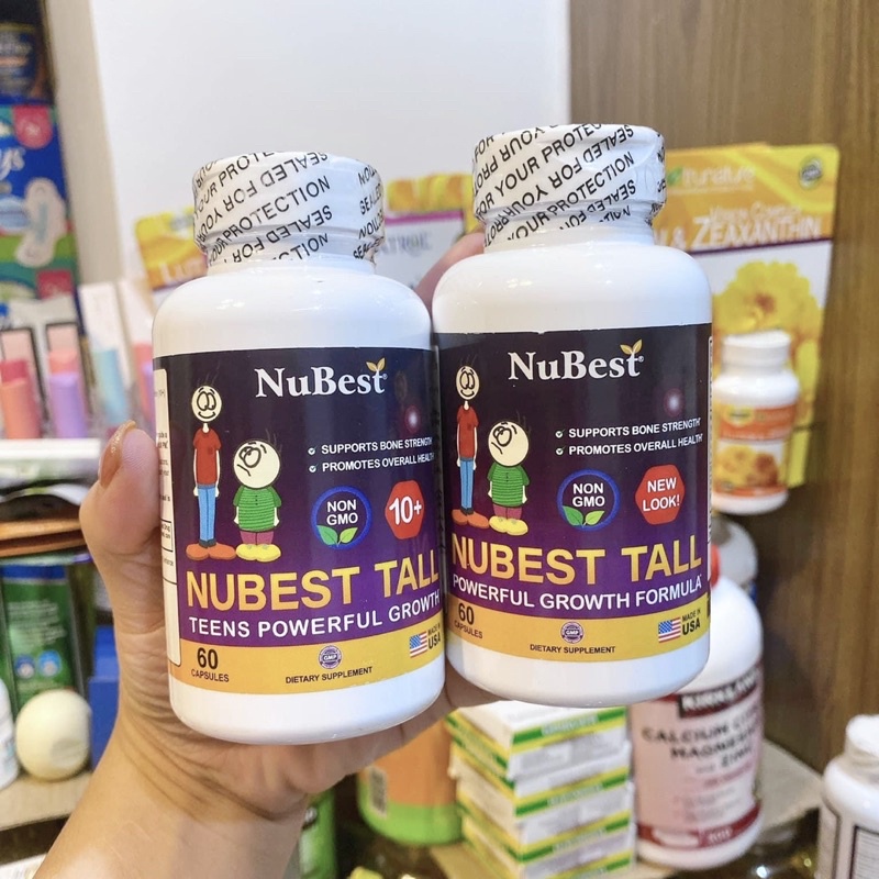 [Chính Hãng] Viên Uống Tăng Chiều Cao Cho Bé Nubest Tall 60 Viên - Mỹ