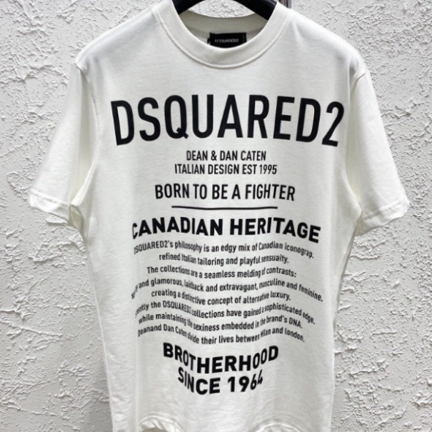 Áo Thun Nam DSQ 1964 Chữ Nhỏ Hình In Nhiệt Cao Cấp Vải Cotton Co Dãn 4 Chiều Phù Hợp Cho Nam Và Nữ