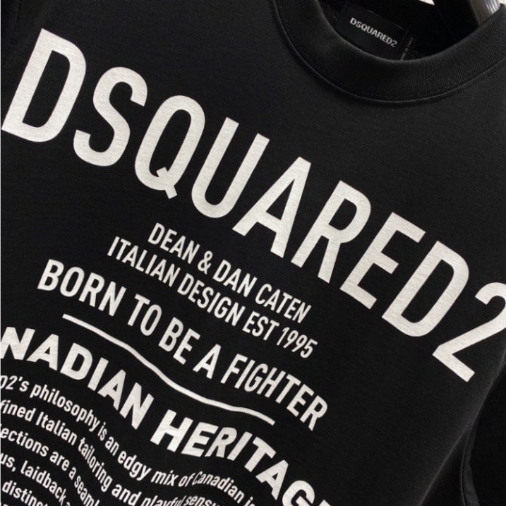 Áo Thun Nam DSQ 1964 Chữ Nhỏ Hình In Nhiệt Cao Cấp Vải Cotton Co Dãn 4 Chiều Phù Hợp Cho Nam Và Nữ