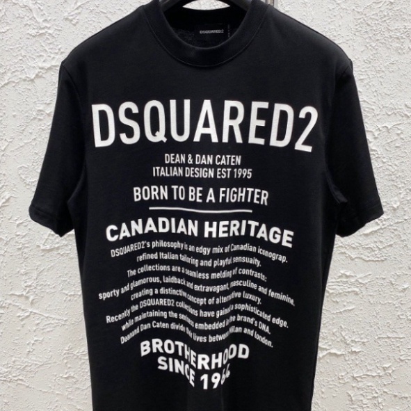 Áo Thun Nam DSQ 1964 Chữ Nhỏ Hình In Nhiệt Cao Cấp Vải Cotton Co Dãn 4 Chiều Phù Hợp Cho Nam Và Nữ