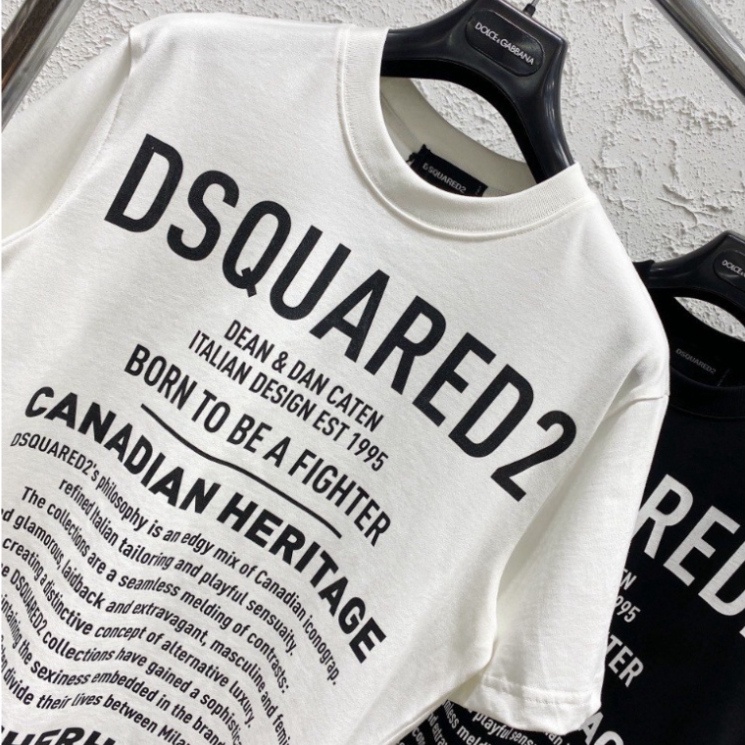 Áo Thun Nam DSQ 1964 Chữ Nhỏ Hình In Nhiệt Cao Cấp Vải Cotton Co Dãn 4 Chiều Phù Hợp Cho Nam Và Nữ