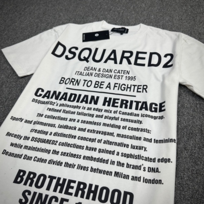 Áo Thun Nam DSQ 1964 Chữ Nhỏ Hình In Nhiệt Cao Cấp Vải Cotton Co Dãn 4 Chiều Phù Hợp Cho Nam Và Nữ