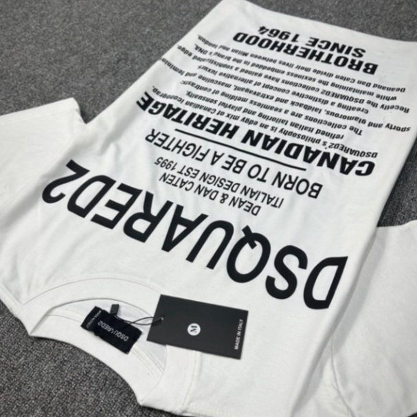 Áo Thun Nam DSQ 1964 Chữ Nhỏ Hình In Nhiệt Cao Cấp Vải Cotton Co Dãn 4 Chiều Phù Hợp Cho Nam Và Nữ