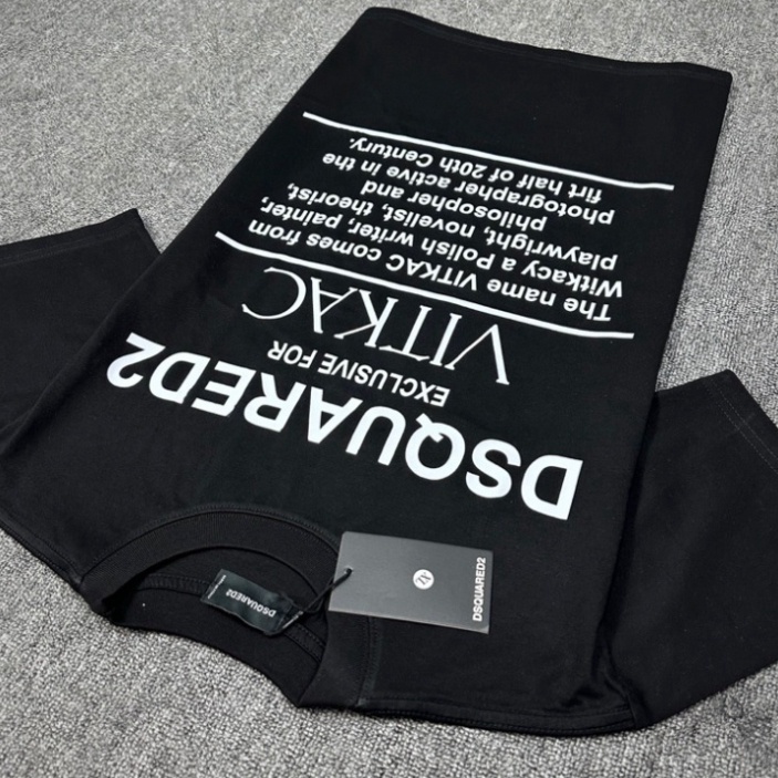 Áo Thun Nam DSQ VIKAC Hình In Nhiệt Cao Vải Cotton Co Dãn 4 Chiều Phù Hợp Cho Nam Và Nữ