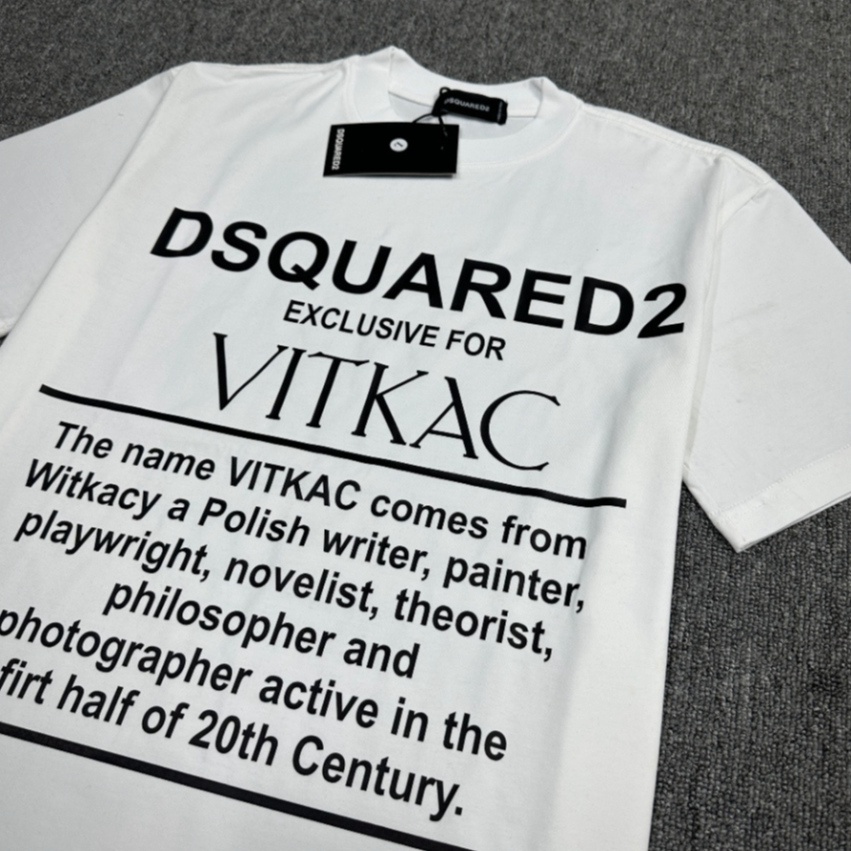 Áo Thun Nam DSQ VIKAC Hình In Nhiệt Cao Vải Cotton Co Dãn 4 Chiều Phù Hợp Cho Nam Và Nữ