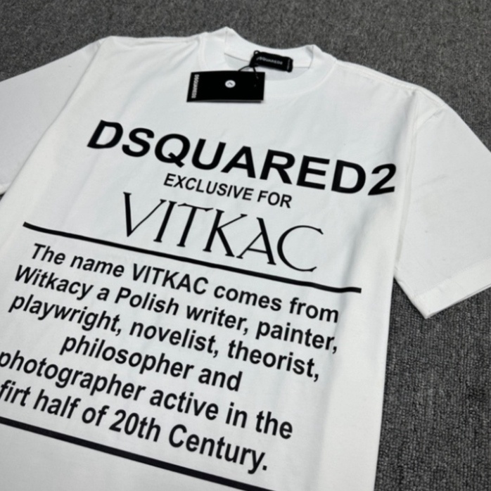 Áo Thun Nam DSQ VIKAC Hình In Nhiệt Cao Vải Cotton Co Dãn 4 Chiều Phù Hợp Cho Nam Và Nữ