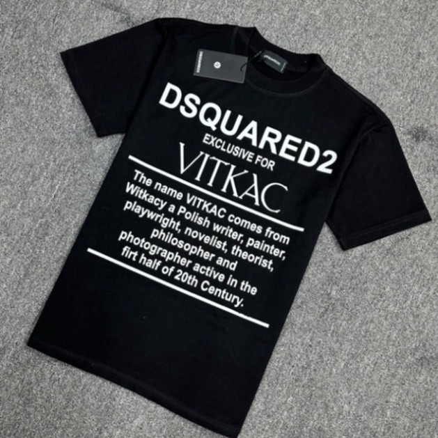 Áo Thun Nam DSQ VIKAC Hình In Nhiệt Cao Vải Cotton Co Dãn 4 Chiều Phù Hợp Cho Nam Và Nữ