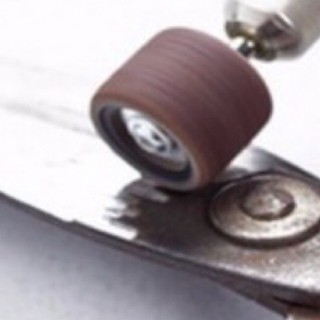 trục su gắn nhám đầu 6.35mm cán 3.17mm