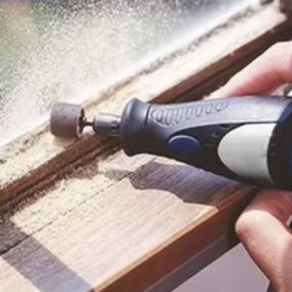 trục su gắn nhám đầu 6.35mm cán 3.17mm