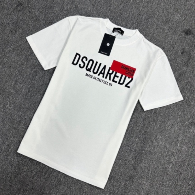 Áo Thun Nam DSQ 95 Hình In Chữ DSQ Cao  Vải cotton Co Dãn 4 Chiều Phù Hợp Cho Nam