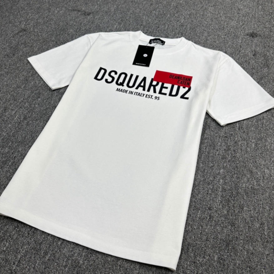 Áo Thun Nam DSQ 95 Hình In Chữ DSQ Cao  Vải cotton Co Dãn 4 Chiều Phù Hợp Cho Nam