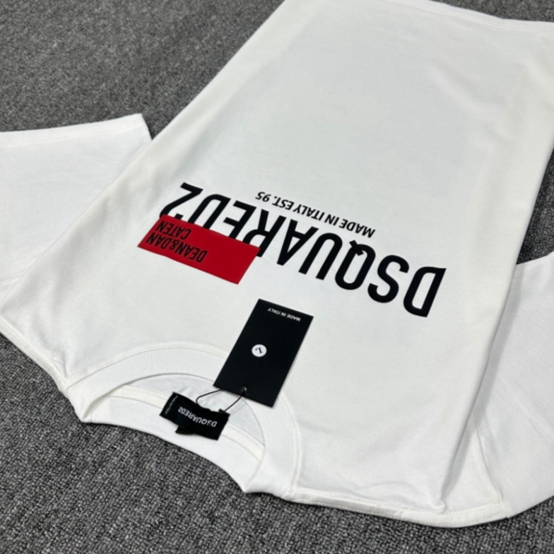 Áo Thun Nam DSQ 95 Hình In Chữ DSQ Cao  Vải cotton Co Dãn 4 Chiều Phù Hợp Cho Nam