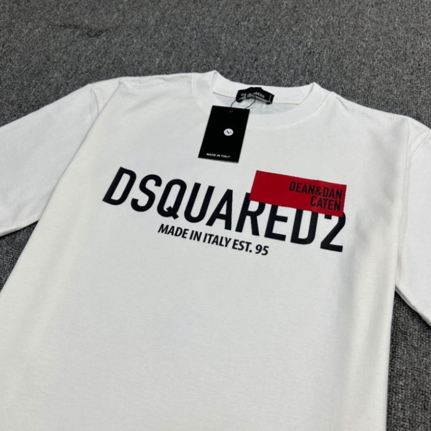 Áo Thun Nam DSQ 95 Hình In Chữ DSQ Cao  Vải cotton Co Dãn 4 Chiều Phù Hợp Cho Nam