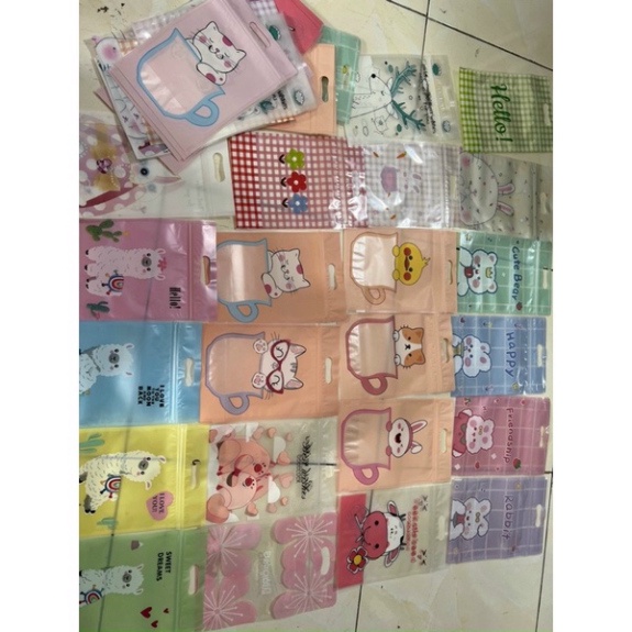 Túi zip đựng trà sữa 500ml có sẵn kèm ống hút nhiều hình ★TÚI ZIP TRÀ SỮA★