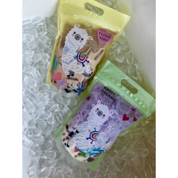 Túi zip đựng trà sữa 500ml có sẵn kèm ống hút nhiều hình ★TÚI ZIP TRÀ SỮA★