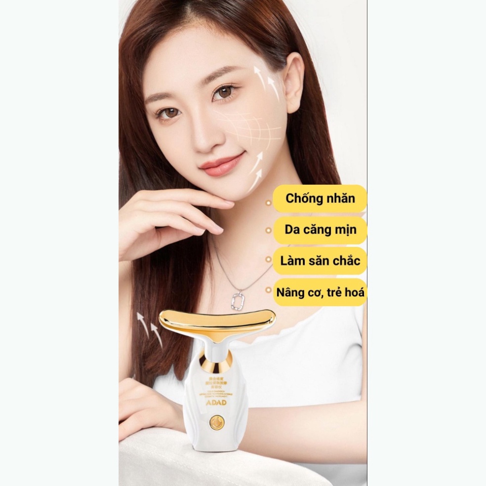 Máy massage mặt ADAD, máy nâng cơ mặt giảm nếp nhăn giúp da săn chắc thon gọn - bảo hành 12 tháng