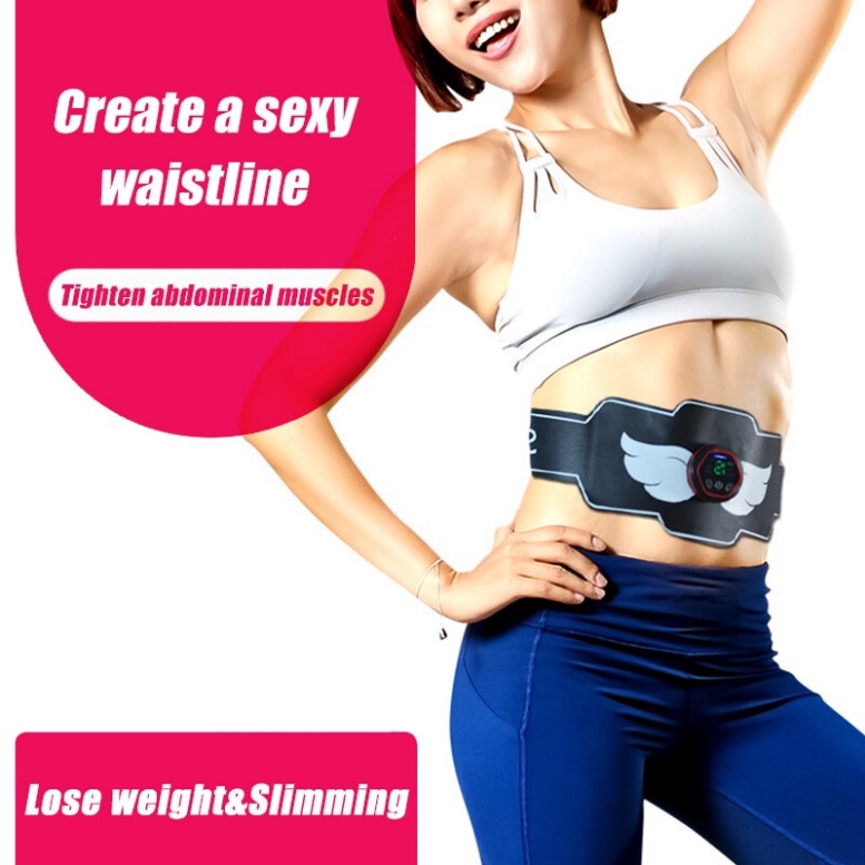 Máy massage bụng, máy rung giảm mỡ bụng, Đai rung nóng 6 chế độ 15 cấp
